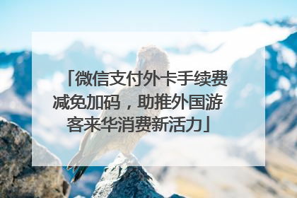 微信支付外卡手续费减免加码，助推外国游客来华消费新活力