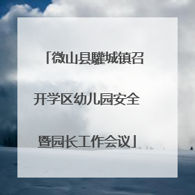 微山县驩城镇召开学区幼儿园安全暨园长工作会议