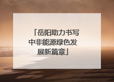 岳阳助力书写中非能源绿色发展新篇章