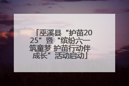 巫溪县“护苗2025”暨“缤纷六一筑童梦 护苗行动伴成长”活动启动