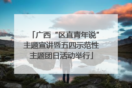 广西“区直青年说”主题宣讲暨五四示范性主题团日活动举行