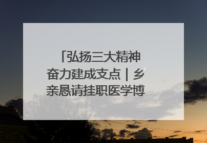 弘扬三大精神 奋力建成支点｜乡亲恳请挂职医学博士再留一年