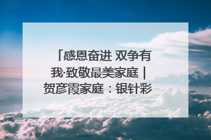 感恩奋进 双争有我·致敬最美家庭｜贺彦霞家庭：银针彩线绣出好日子