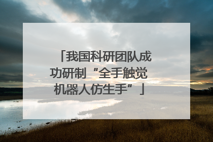 我国科研团队成功研制“全手触觉机器人仿生手”