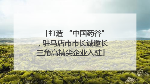 打造 “中国药谷”，驻马店市市长诚邀长三角高精尖企业入驻