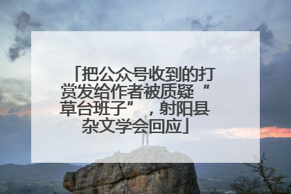 把公众号收到的打赏发给作者被质疑“草台班子”，射阳县杂文学会回应