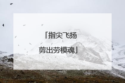 指尖飞扬 剪出劳模魂