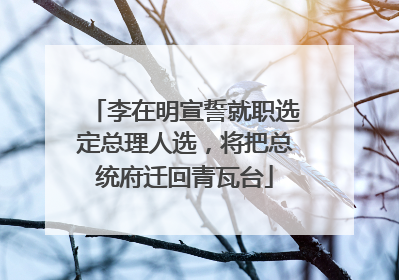 李在明宣誓就职选定总理人选，将把总统府迁回青瓦台