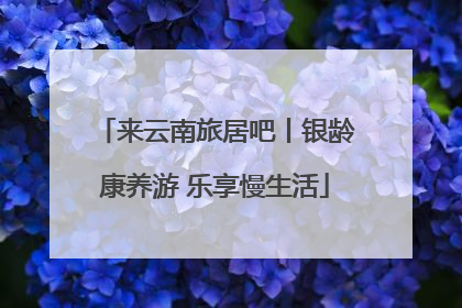 来云南旅居吧丨银龄康养游 乐享慢生活