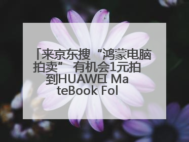 来京东搜“鸿蒙电脑拍卖” 有机会1元拍到HUAWEI MateBook Fold 非凡大师