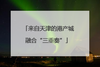 来自天津的港产城融合“三重奏”