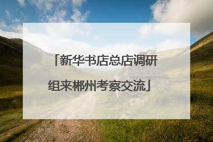 新华书店总店调研组来郴州考察交流
