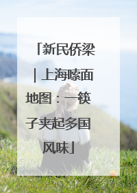 新民侨梁｜上海嗦面地图：一筷子夹起多国风味