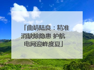 曲靖陆良：精准消缺除隐患 护航电网迎峰度夏