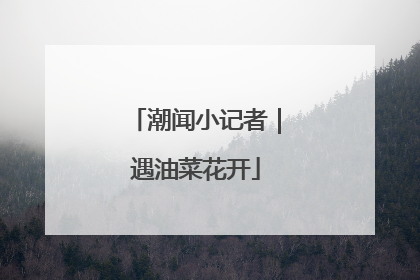 潮闻小记者｜遇油菜花开