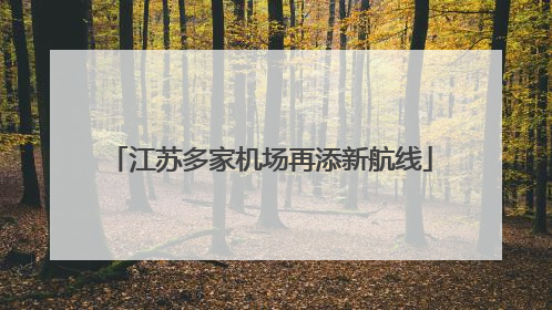 江苏多家机场再添新航线