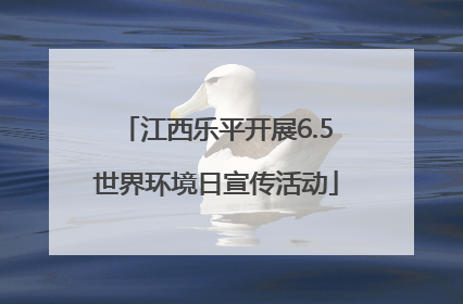江西乐平开展6.5世界环境日宣传活动