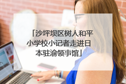 沙坪坝区树人和平小学校小记者走进日本驻渝领事馆