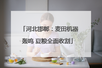 河北邯郸：麦田机器轰鸣 夏粮全面收割
