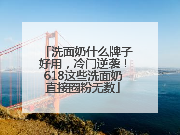 洗面奶什么牌子好用，冷门逆袭！618这些洗面奶直接圈粉无数