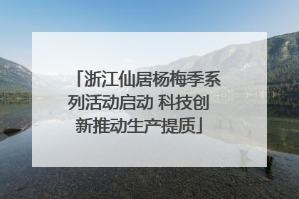浙江仙居杨梅季系列活动启动 科技创新推动生产提质