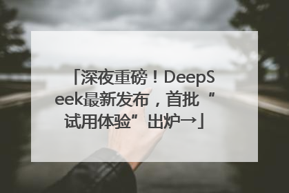 深夜重磅！DeepSeek最新发布，首批“试用体验”出炉→
