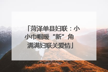 菏泽单县妇联：小小巾帼暖“新”角 满满妇联关爱情