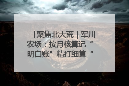 聚焦北大荒｜军川农场：按月核算记“明白账”精打细算“过紧日子”