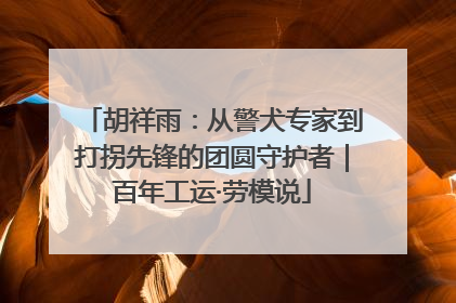 胡祥雨：从警犬专家到打拐先锋的团圆守护者｜百年工运·劳模说