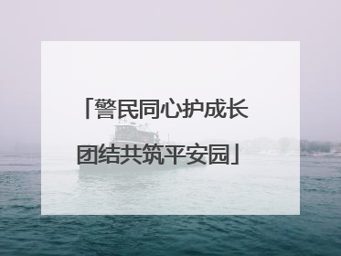 警民同心护成长 团结共筑平安园