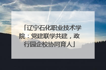 辽宁石化职业技术学院：党建联学共建，政行园企校协同育人