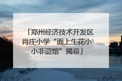 郑州经济技术开发区肖庄小学“面上生花小小非遗馆”揭幕