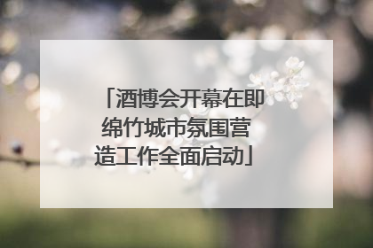 酒博会开幕在即 绵竹城市氛围营造工作全面启动