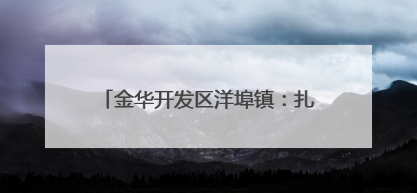 金华开发区洋埠镇：扎实开展汛期三普点巡查，筑牢安全生产防线