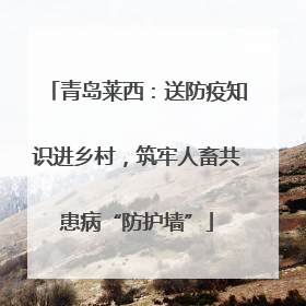 青岛莱西：送防疫知识进乡村，筑牢人畜共患病“防护墙”