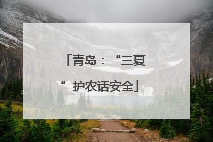 青岛：“三夏”护农话安全