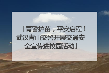 青警护苗，平安启程！武汉青山交警开展交通安全宣传进校园活动