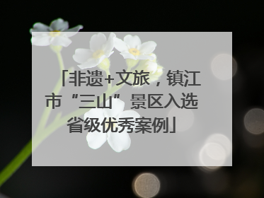非遗+文旅，镇江市“三山”景区入选省级优秀案例