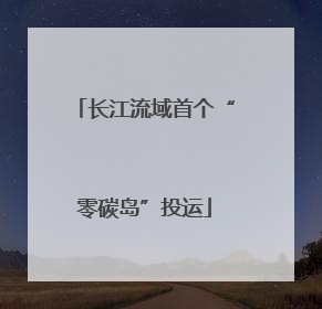长江流域首个“零碳岛”投运
