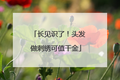 长见识了！头发做刺绣可值千金