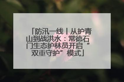 防汛一线丨从护青山到战洪水：常德石门生态护林员开启“双重守护”模式