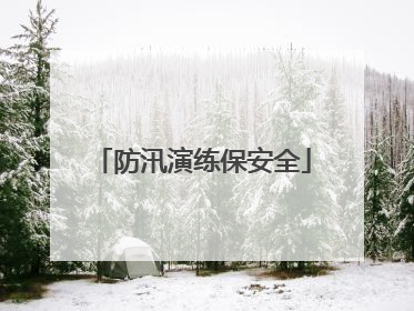 防汛演练保安全