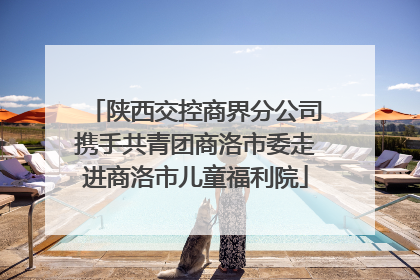陕西交控商界分公司携手共青团商洛市委走进商洛市儿童福利院