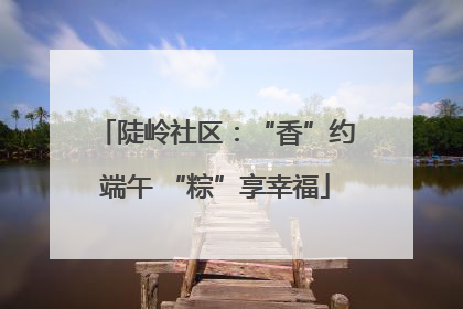 陡岭社区：“香”约端午 “粽”享幸福