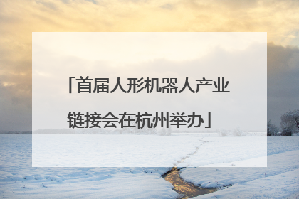 首届人形机器人产业链接会在杭州举办