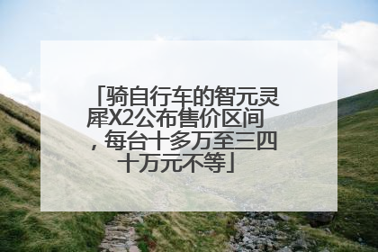 骑自行车的智元灵犀X2公布售价区间，每台十多万至三四十万元不等