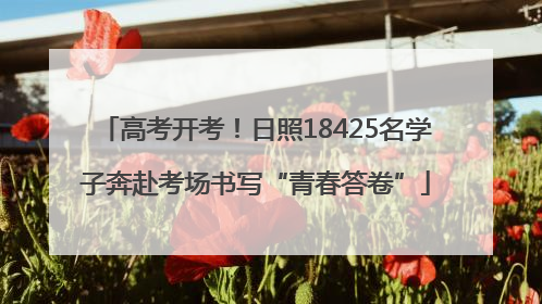 高考开考！日照18425名学子奔赴考场书写“青春答卷”