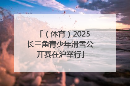 （体育）2025长三角青少年滑雪公开赛在沪举行