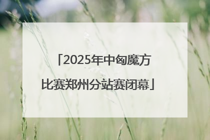 2025年中匈魔方比赛郑州分站赛闭幕