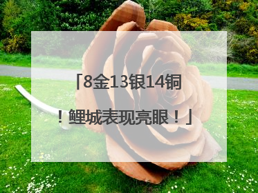 8金13银14铜！鲤城表现亮眼！